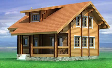 Проект деревянного дома из клееного и профилированного бруса
